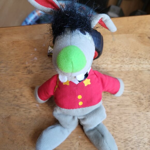 Sesame Street Benny Rabbit Bean Bag 9" Plush Toy Tyco 1997 VTG GUC SEE PICTURES - Picture 1 of 6